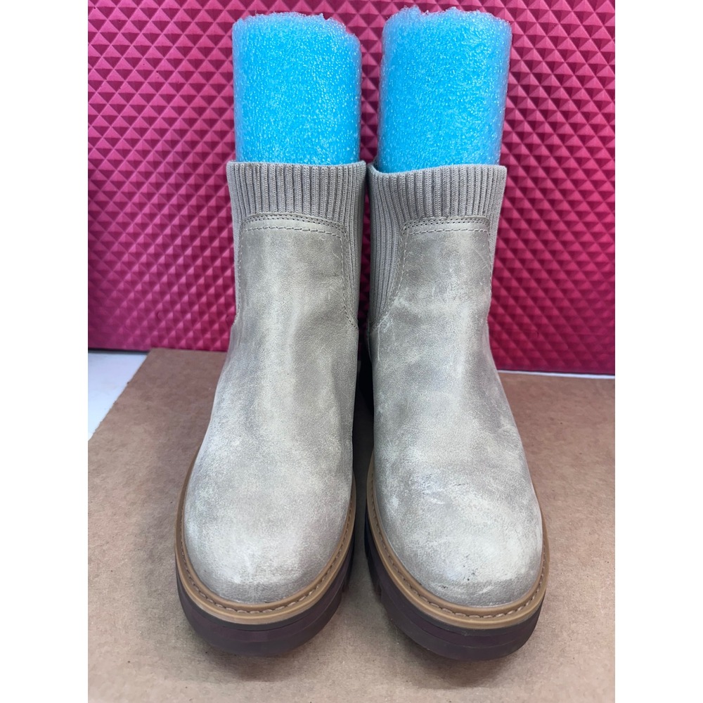 Timberland Cortina Valley Chelsea Boots Grey Nubuck Lug Sole Platform TB0A5M8Y